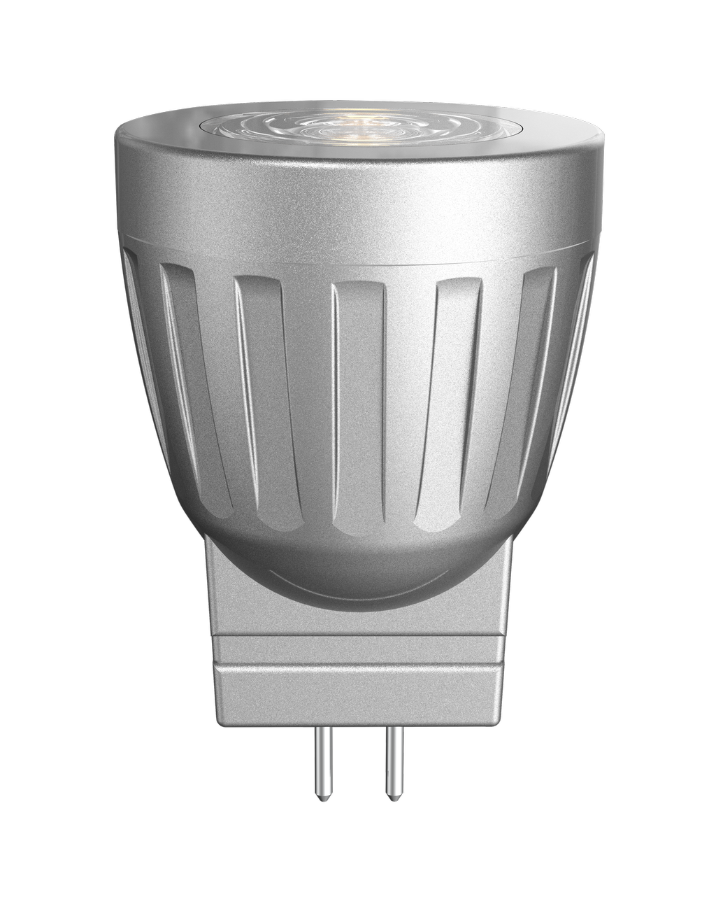 Teco MR8 (GU4) dimmable 2.5W LED bulb.