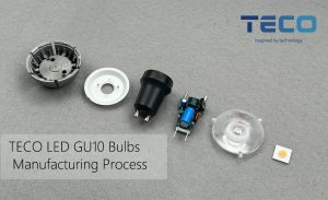 Tecolite Blog Cover Image: LED GU10 Bulbs Manufacturing Process