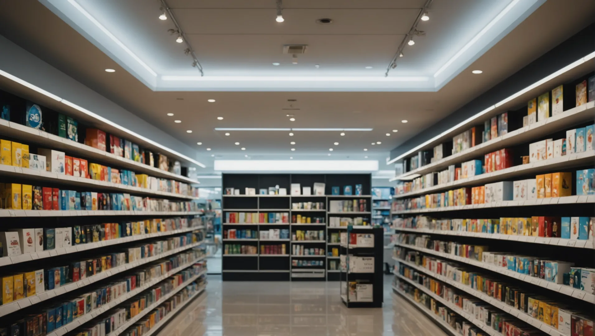 Close-up of a durable commercial spotlight in a retail setting