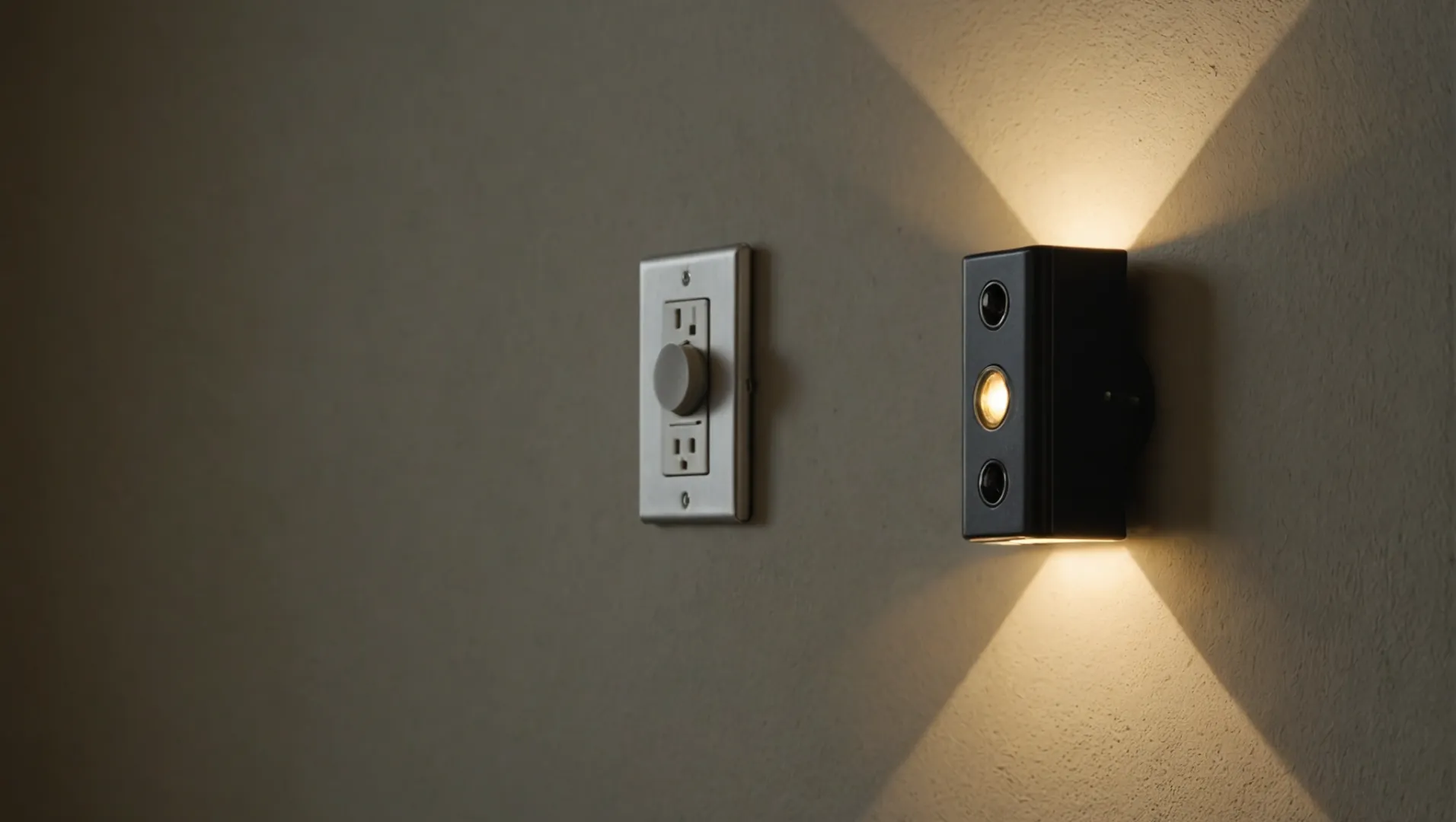 Close-up of LED bulb with dimmer switch