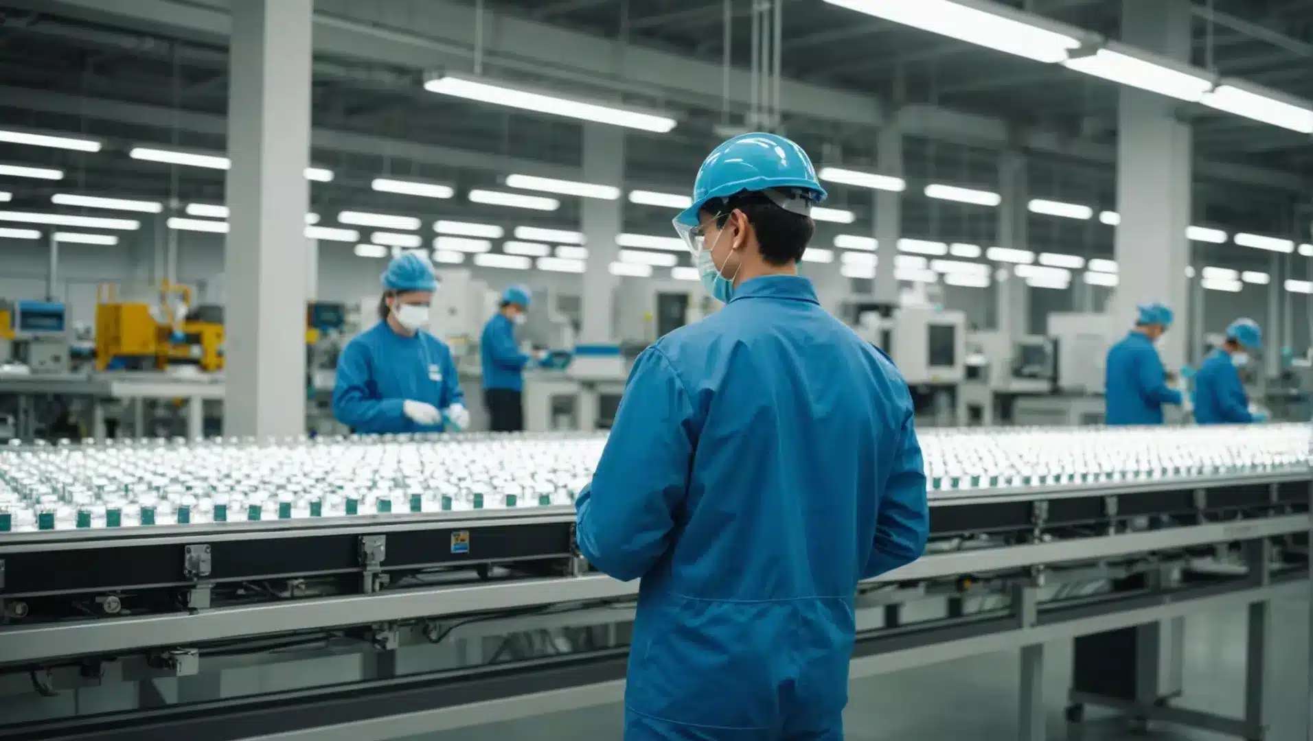 Philips LED bulb production line showcasing quality control measures