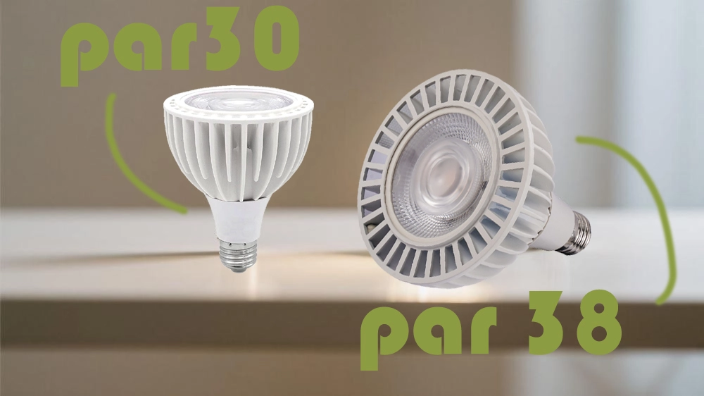 PAR30 vs PAR38 LED Spotlights – Size and Beam Angle Comparison