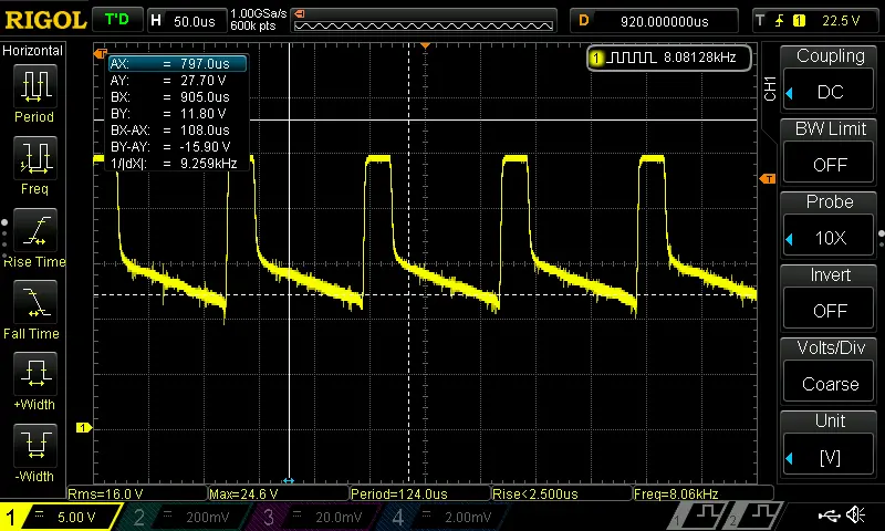 24V PWM dimmer output 8Khz without Noise