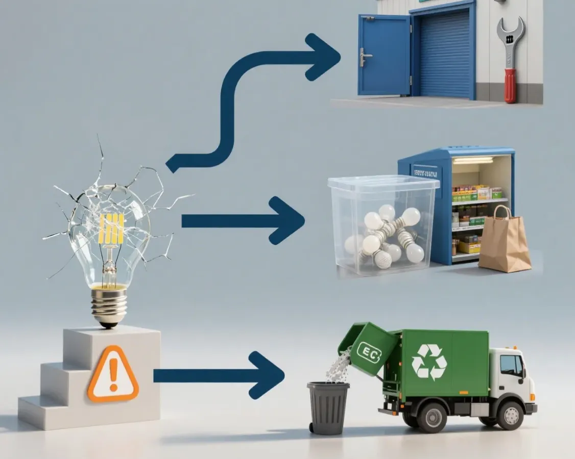 safe LED disposal - bulb disposal guide
