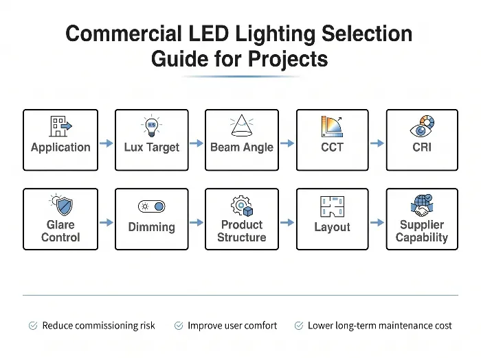 commercial led lighting selection guide for projects