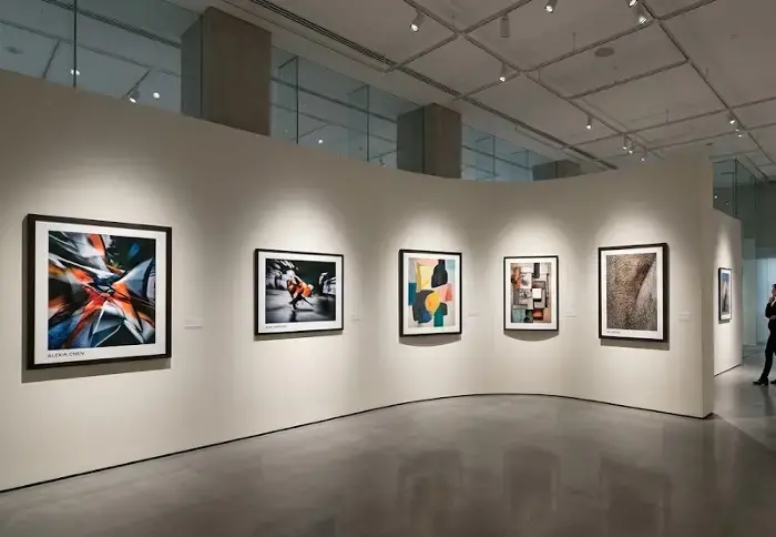 30 degree artwork lighting rule in gallery design