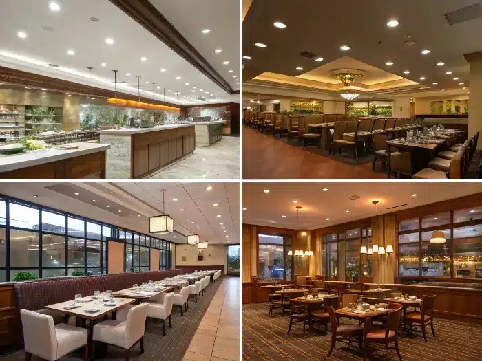 restaurant lighting case study ambient task accent balance
