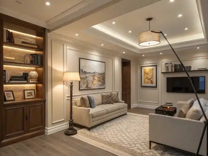ambient task accent lighting interior design examples
