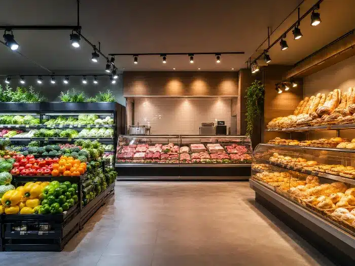 color temperature selection for supermarket food display lighting