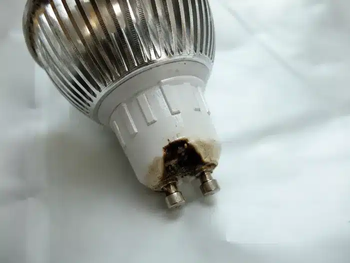 evaluate LED bulb heat safety