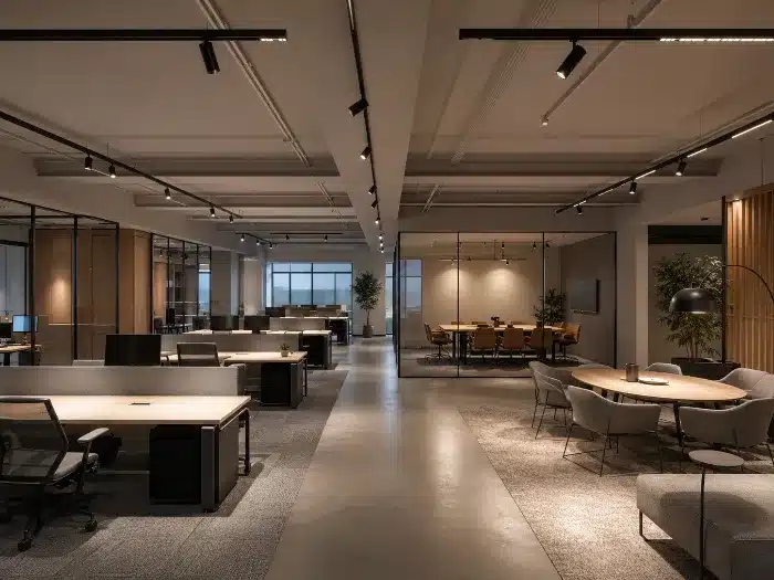 future trends in office lighting design with flexible LED track systems