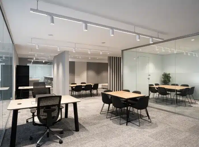 office track lighting design for modern workspace flexibility