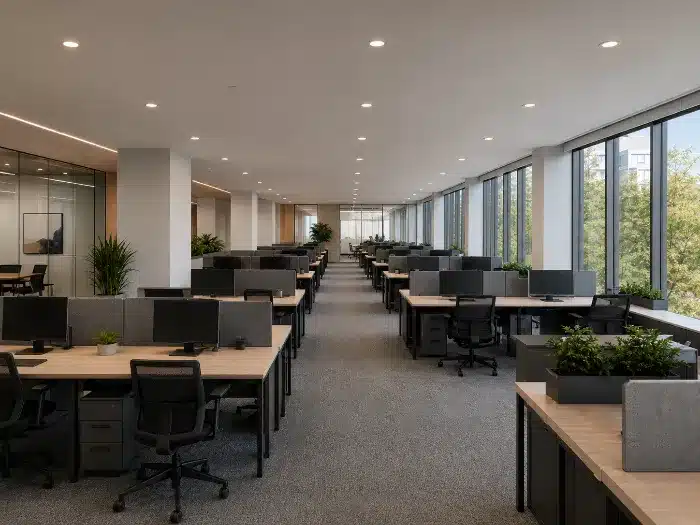 lighting layout strategies to reduce glare
