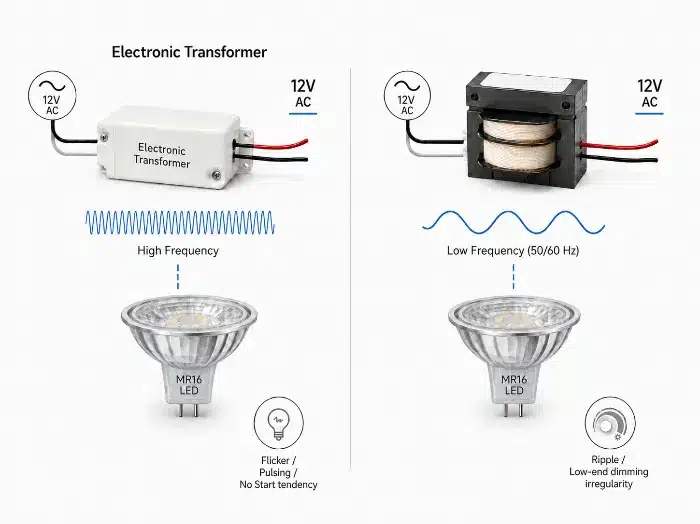 MR16 electronic vs magnetic transformer compatibility
