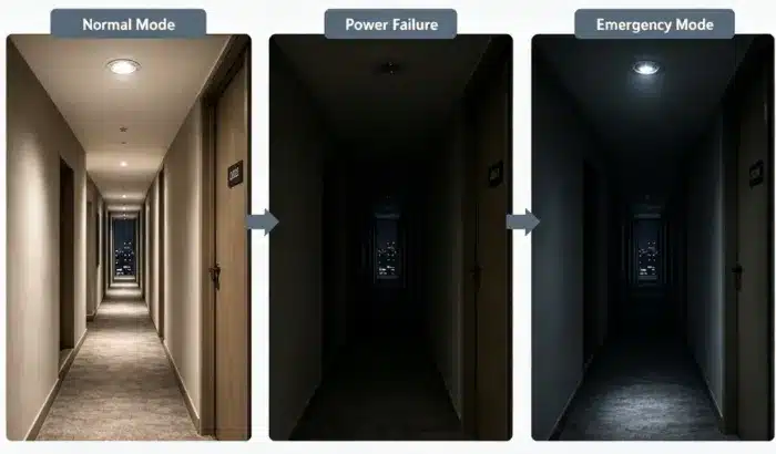 normal mode power failure emergency mode GU10 rechargeable LED bulb