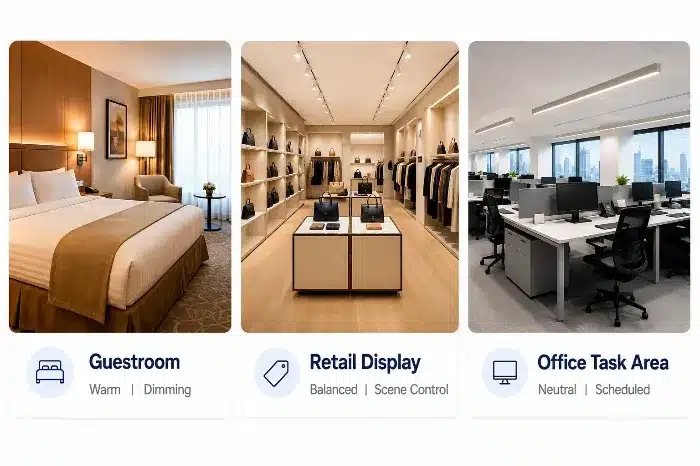 Zone-Based LED Color Temperature Planning for Commercial Lighting