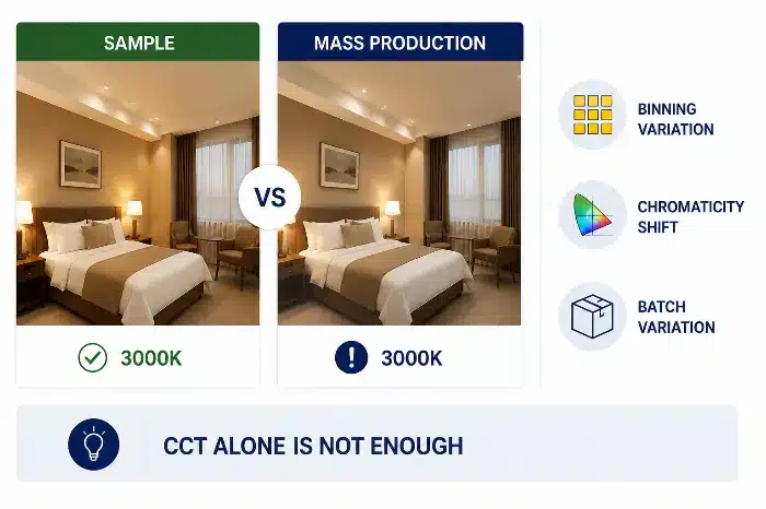 Warm Neutral Cool White LED Color Temperature for Commercial Lighting